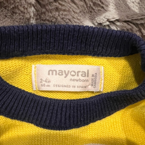 Mayoral Boy’s Sweater. 2-4 Months. - Picture 4 of 4